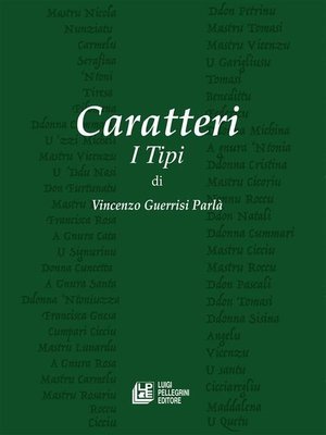 cover image of Caratteri. I Tipi
